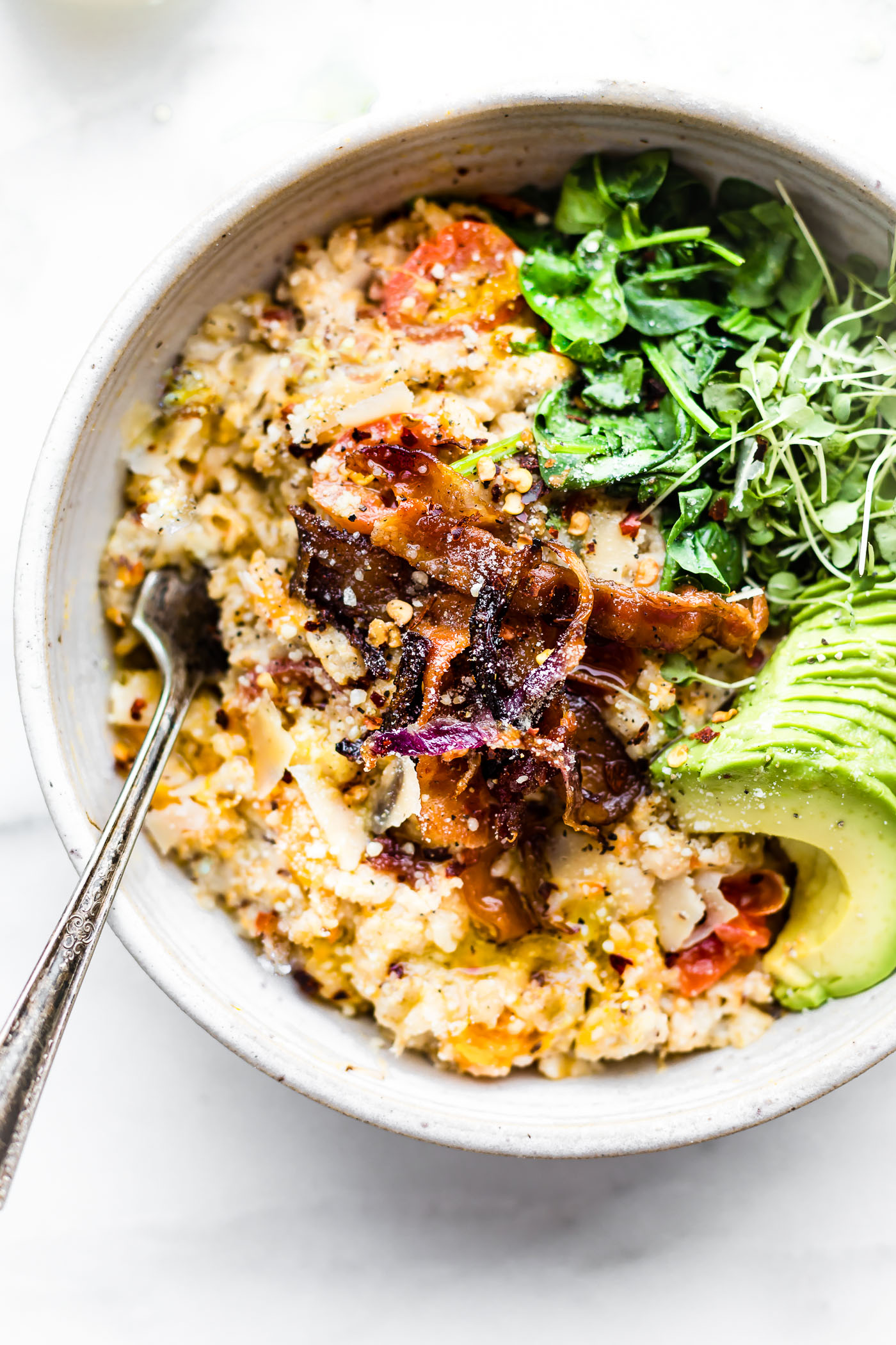 Savory Slow Cooker Oatmeal